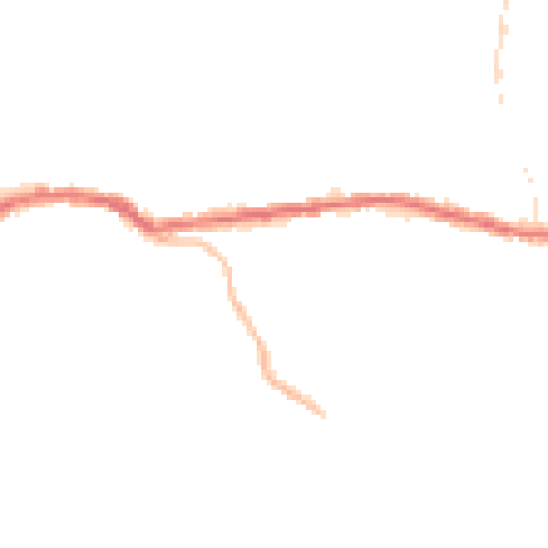 Night-time road noise heatmap for OL4 5TH