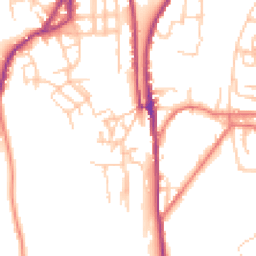 Daytime road noise heatmap for OL5 0AG