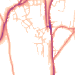 Daytime road noise heatmap for OL5 0AJ