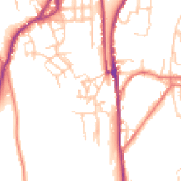 Daytime road noise heatmap for OL5 0AL