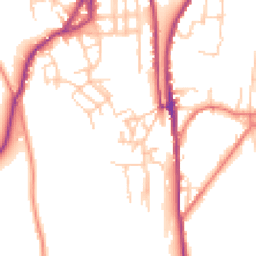 Daytime road noise heatmap for OL5 0AN