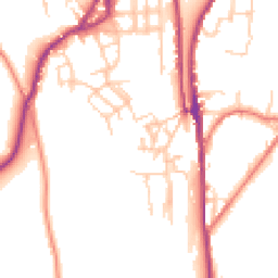 Daytime road noise heatmap for OL5 0AQ