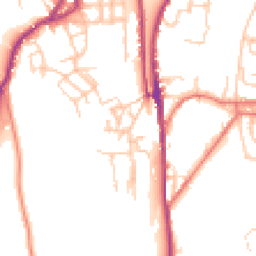 Daytime road noise heatmap for OL5 0AT