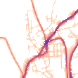 Daytime road noise heatmap for OL5 0BB