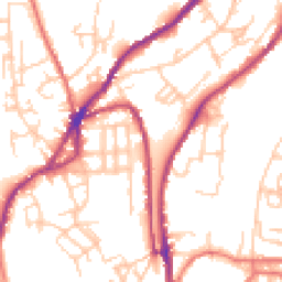 Daytime road noise heatmap for OL5 0BE