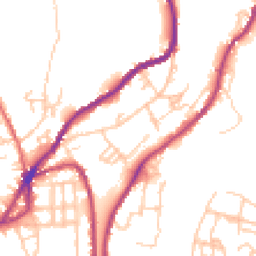 Daytime road noise heatmap for OL5 0BF
