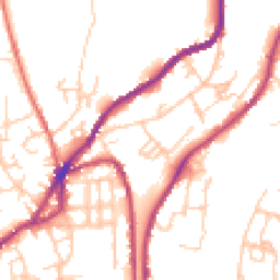 Daytime road noise heatmap for OL5 0BP