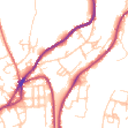 Daytime road noise heatmap for OL5 0BQ
