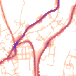 Daytime road noise heatmap for OL5 0BS