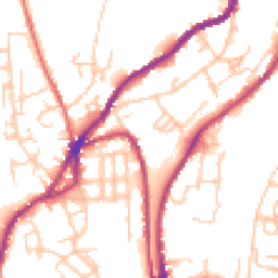 Daytime road noise heatmap for OL5 0DA
