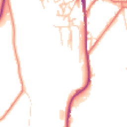 Daytime road noise heatmap for OL5 0DE