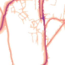 Daytime road noise heatmap for OL5 0DH