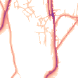 Daytime road noise heatmap for OL5 0DJ