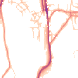 Daytime road noise heatmap for OL5 0DL