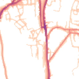 Daytime road noise heatmap for OL5 0DP
