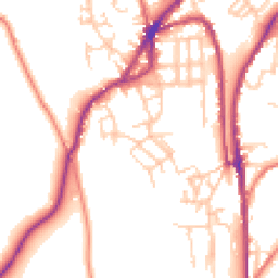 Daytime road noise heatmap for OL5 0EB