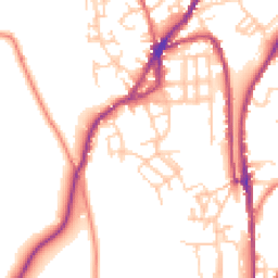 Daytime road noise heatmap for OL5 0EN