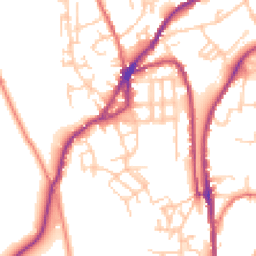 Daytime road noise heatmap for OL5 0EX
