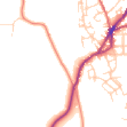 Daytime road noise heatmap for OL5 0JE