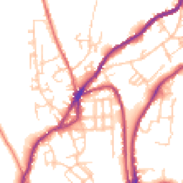 Daytime road noise heatmap for OL5 0LJ