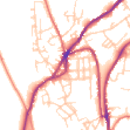 Daytime road noise heatmap for OL5 0LL
