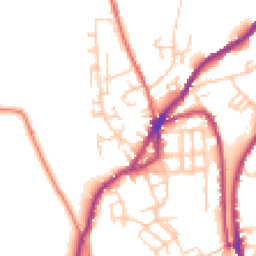 Daytime road noise heatmap for OL5 0LX