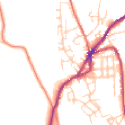 Daytime road noise heatmap for OL5 0NB