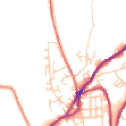 Daytime road noise heatmap for OL5 0NT