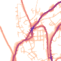 Daytime road noise heatmap for OL5 0NY