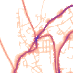 Daytime road noise heatmap for OL5 0PF