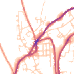 Daytime road noise heatmap for OL5 0QF