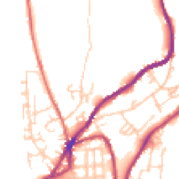 Daytime road noise heatmap for OL5 0QJ