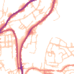 Daytime road noise heatmap for OL5 9GD