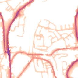 Daytime road noise heatmap for OL5 9HB