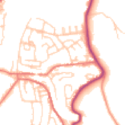 Daytime road noise heatmap for OL5 9JH