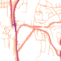 Daytime road noise heatmap for OL5 9NQ