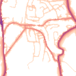 Daytime road noise heatmap for OL5 9PB