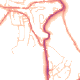 Daytime road noise heatmap for OL5 9PW