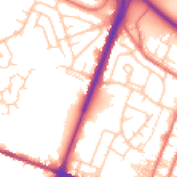 Daytime road noise heatmap for OL9 0AE