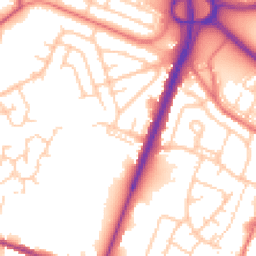 Daytime road noise heatmap for OL9 0AQ