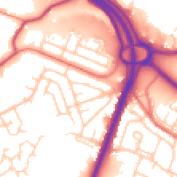 Daytime road noise heatmap for OL9 0AS