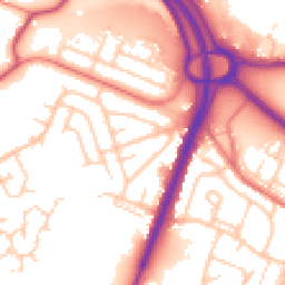 Daytime road noise heatmap for OL9 0AW