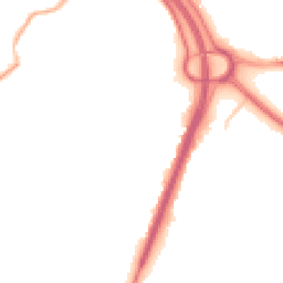 Night-time road noise heatmap for OL9 0AW