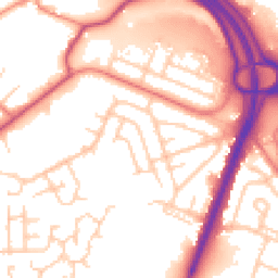 Daytime road noise heatmap for OL9 0BE