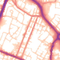 Daytime road noise heatmap for OL9 0BG