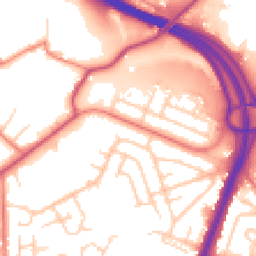 Daytime road noise heatmap for OL9 0BW