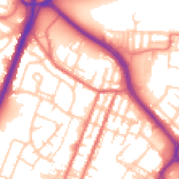 Daytime road noise heatmap for OL9 0BZ