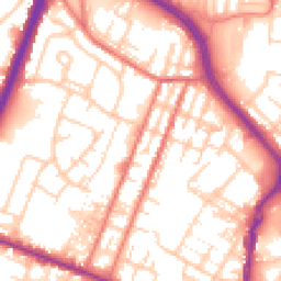 Daytime road noise heatmap for OL9 0DE