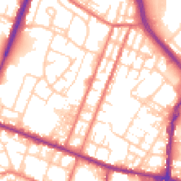 Daytime road noise heatmap for OL9 0DG