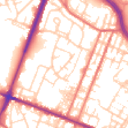 Daytime road noise heatmap for OL9 0DL